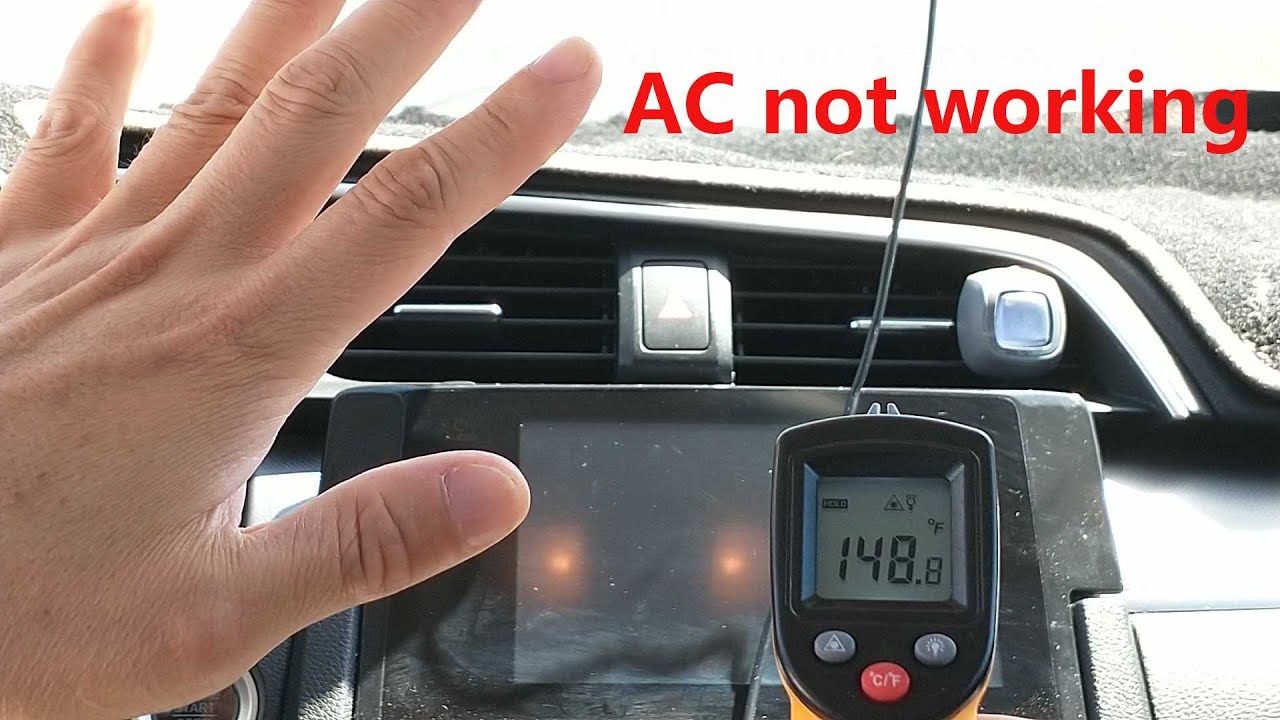 2016 - 18 Honda Civic AC blowing hot air and not working - YouTube
