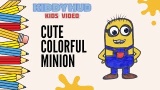 How To Draw Cute Minion| Minion Colorful Drawing