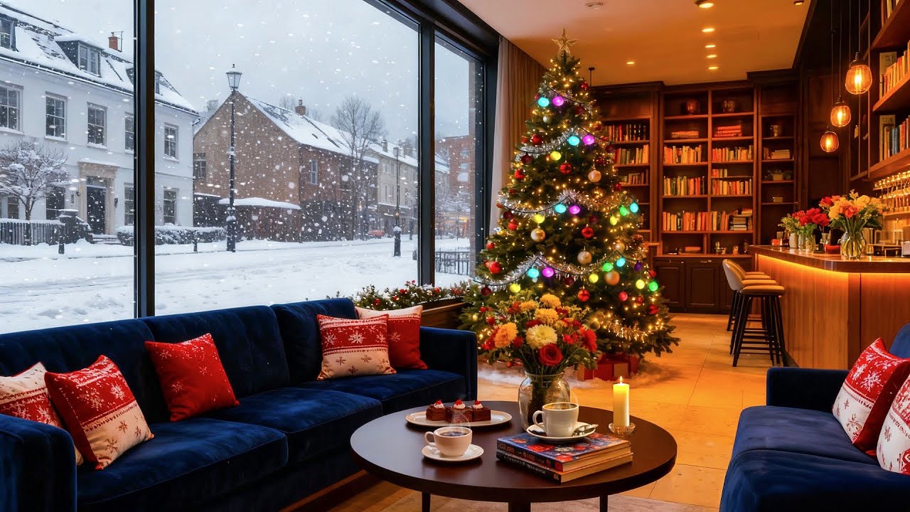 Smooth Winter Jazz Piano ⛄ Cozy Coffee Shop Ambience for Focus, Study ...