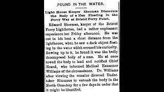 Bristol Ferry Lighthouse - Body Found in The Water - Audio Article