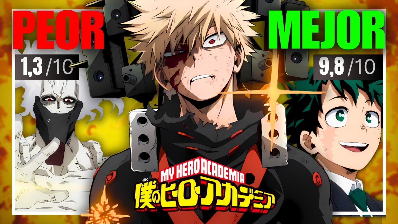 Vi los 3 EPISODIOS MEJOR y PEOR CALIFICADOS de BOKU NO HERO ACADEMIA
