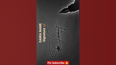 Dania name signature | #shorts