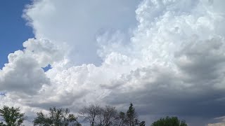 Overnight strobe lightning show, tumbling cumulus clouds, & exploding thunderhead - May 25-27, 2024