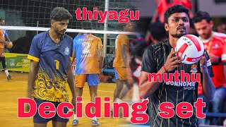 semifinal 😮| Deciding set 🤯| GST vs Income tax| do or die 🔥 Match #volley #ashok #volleyball
