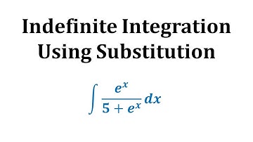 Indefinite Integration Using  Substitution: Int((e^x)/(5+e^x),x)