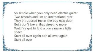 Cliff Richard - Start All Over Again Lyrics