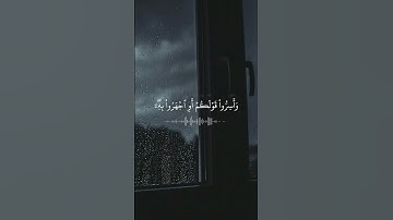 #تلاوة_هادئة للقارئ #ماهر_المعيقلي #راحة_نفسية 🎧🖤 #حالات #واتس