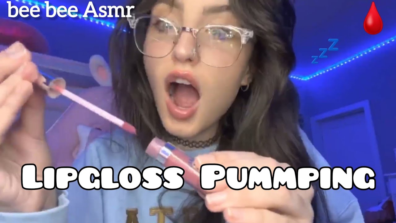 Beebee asmr | fast lipgloss pummping compilation💄💤 - YouTube