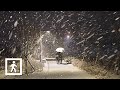 [4K] Winter night Walks in Heavy Snowfall at Gangneung Part 1, Korea