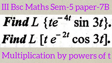 #3rd Bsc Maths sem-5 Paper 7-B||Integral transforms with applications@maths naresh eclass