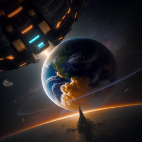 Star Celestial Body Heavenly Body Mozilla Planet Blue Orange Orb Glowing Fox Firefox Planet Dark Sta