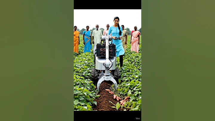 Future Farming in India 🚜 | AI Robot Sweet Potato Harvesting Technology