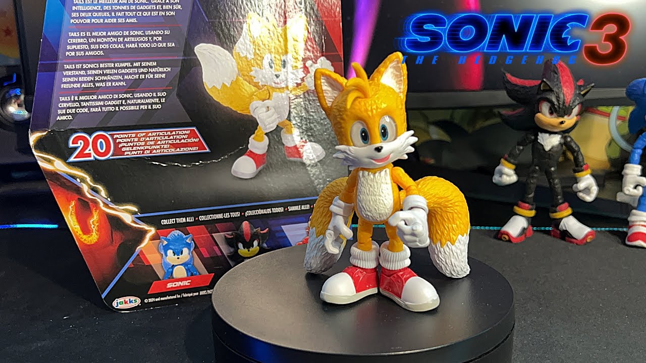 jakksソニック3 テイルス アクションフィギュア Jakks Sonic The Hedgehog 3 Tails Review - YouTube