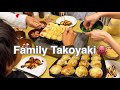 Family Takoyaki Night in Japan 🇯🇵 | We Made 100 Pieces Together