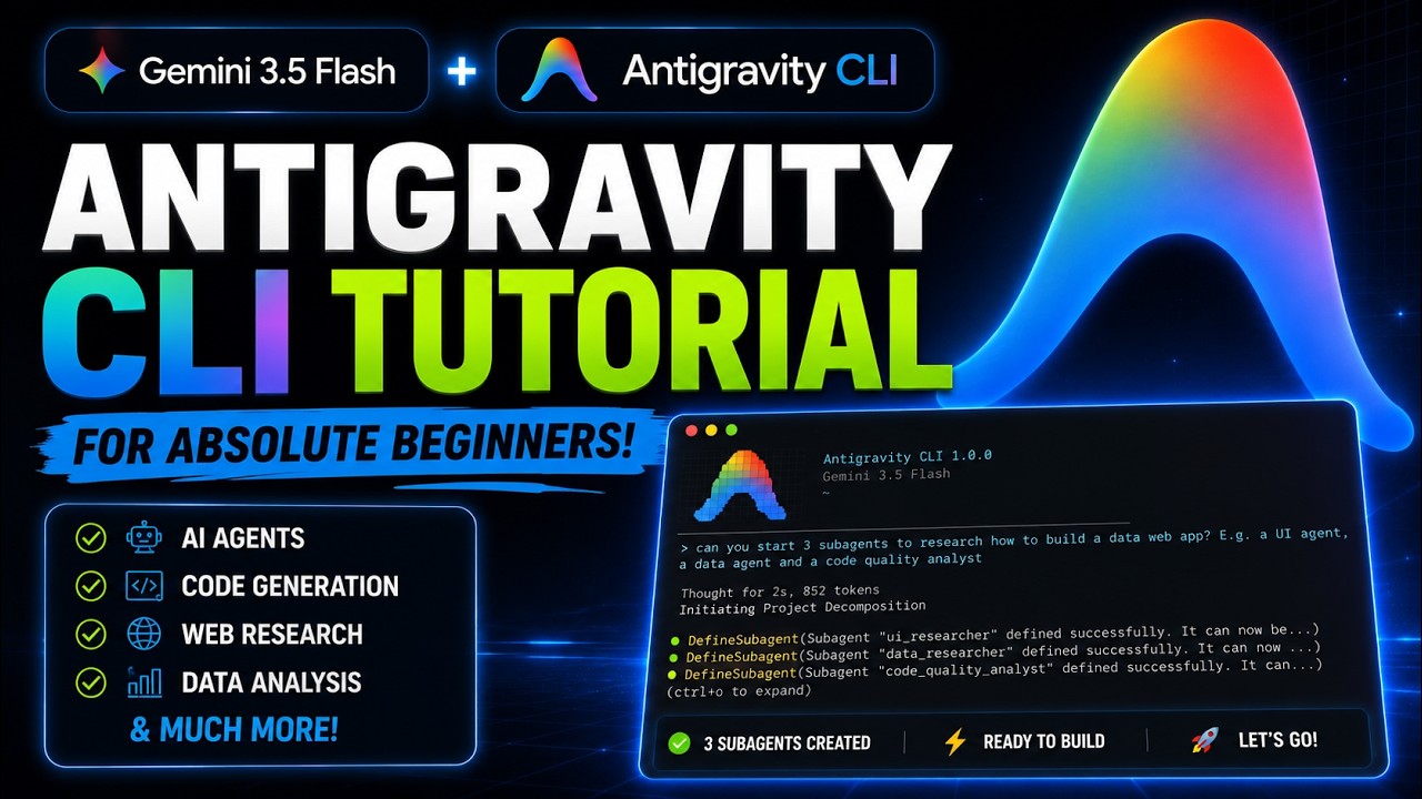 Antigravity CLI interface showing AI coding assistance