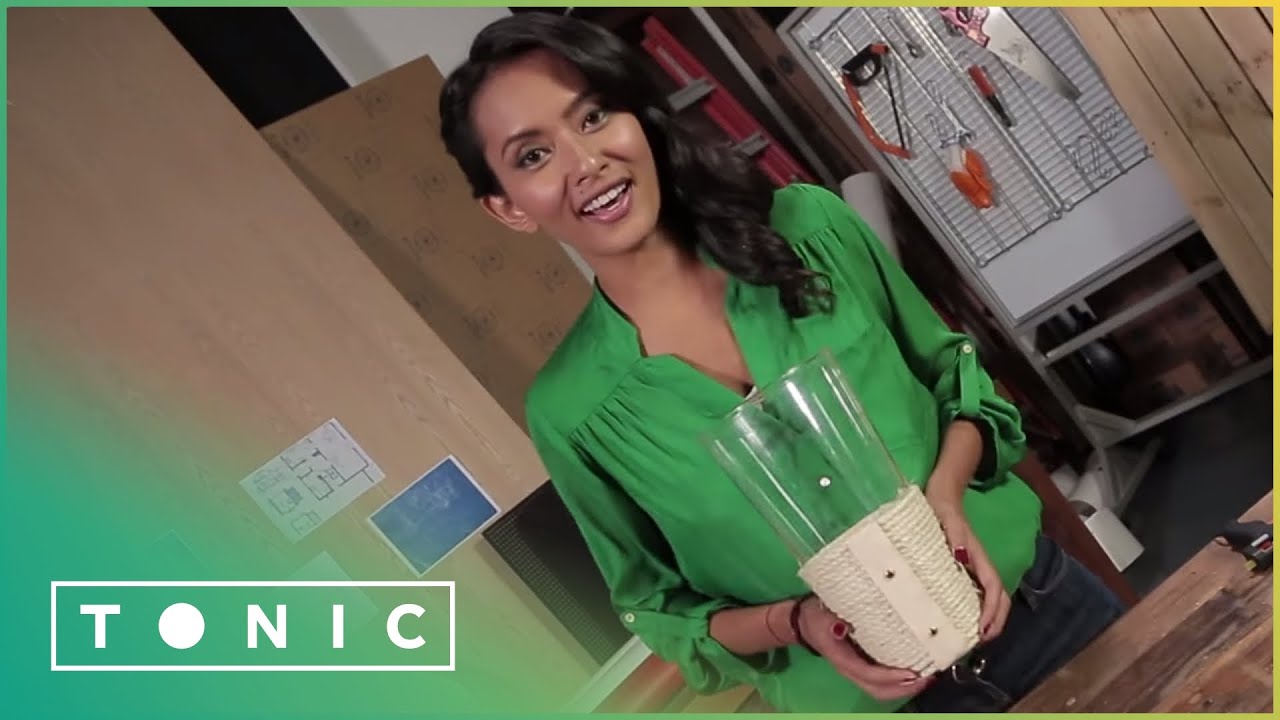 Rope Hurricane Vase | Be Crafty