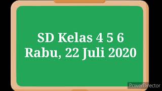 Soal Dan Jawaban Kelas 4 5 6 TVRI Rabu 22 Juli 2020