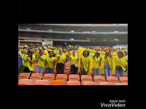 Mamelodi Sundowns Fans At FNB Stadium Against Al Ahly