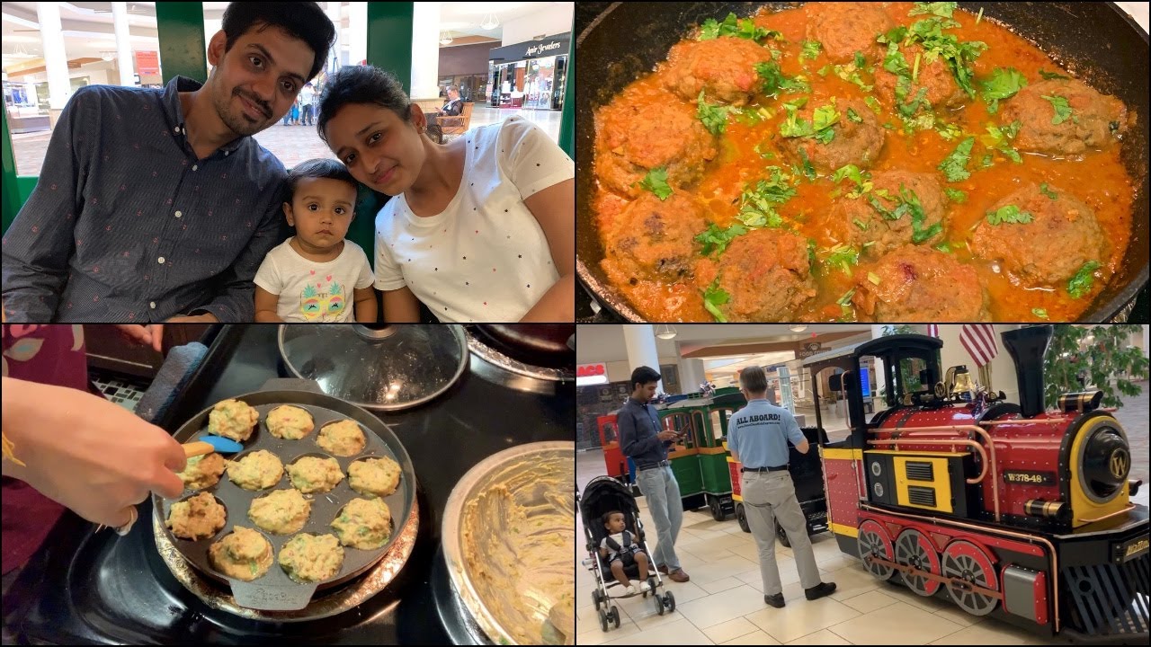 Indian Mom Day In My Life : Raw Banana Kofta Curry | Toddler's Activity video to gif