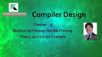 HANDLE | HANDLE PRUNING | BOTTOMUP PARSING | COMPILER DESIGN