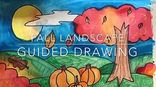 Fall Landscape Guided Drawing