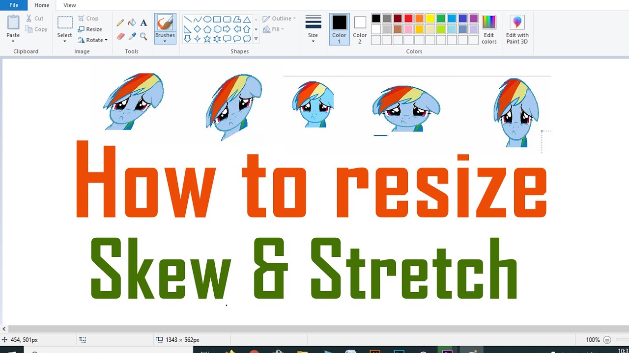 How To Resize Image In Ms Paint Without Losing Quality - Printable ...