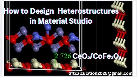 How to Make a Heterostructure in Material Studio | CeO₂/CoFe₂O₄  Modeling & Optimization