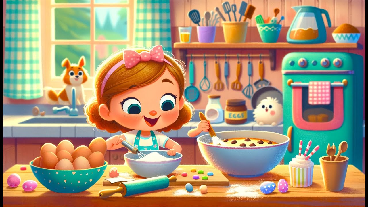 🎂✨Emma's Magical Kitchen: Emma Bakes a Cake of Joy! ✨🎂
