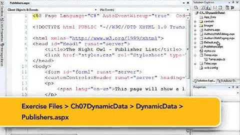 ASP NET Presenting data with the DataList control