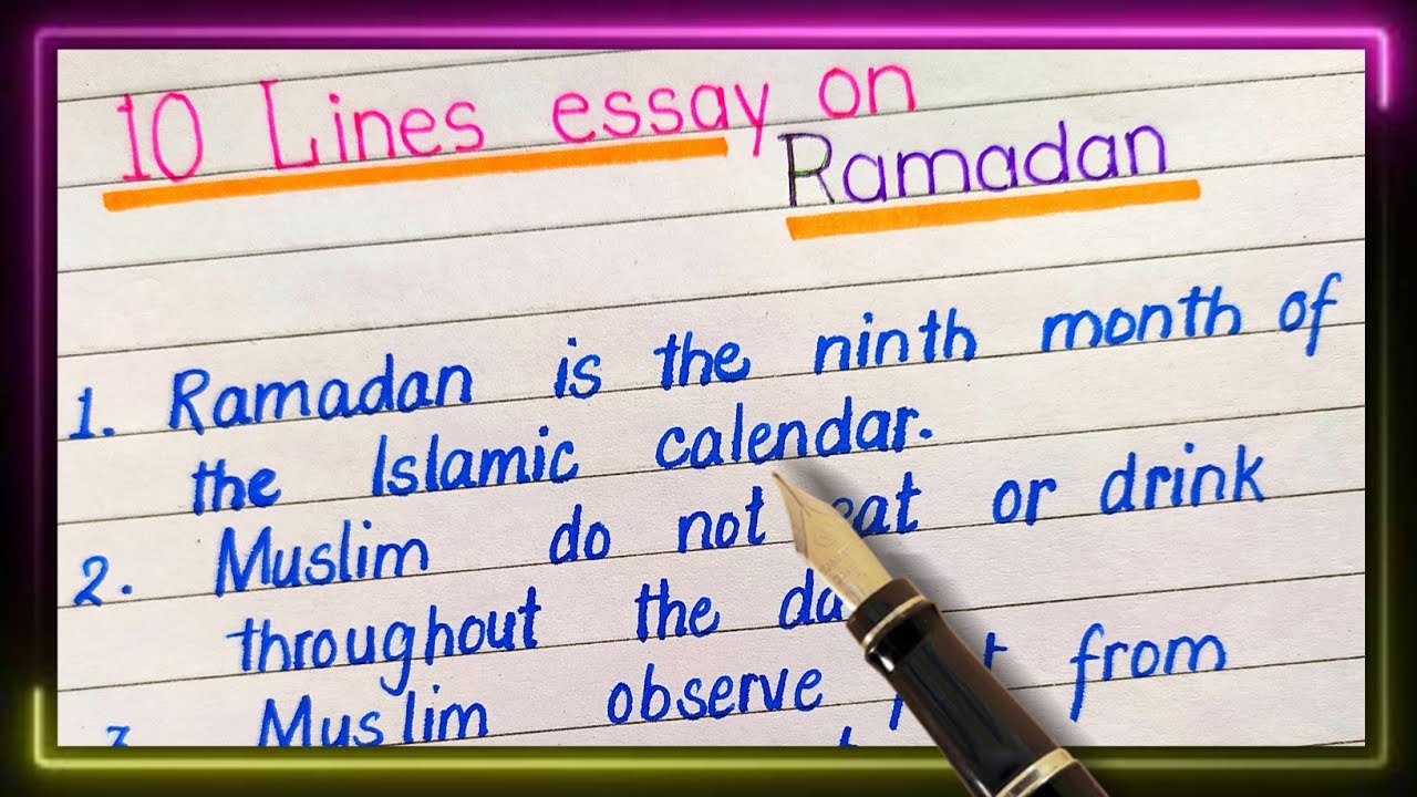 essay about ramadan in english