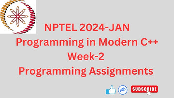 NPTEL || Programming in Modern C++ week-2 Programming Assignment Answers
