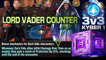 [3v3] R9 LORD VADER/MAUL/RG + **PROTECTION UP DATACRON** COUNTER w/FENNEC SQUAD - SWGOH/GAC