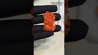 Red Coral Beautiful Carved Pieces High Cutting And High Polishing Flower Unique Design Paul Gems 💎