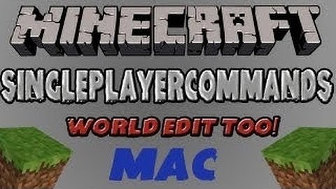 Minecraft 1.6.2 - How To Install Single Player Commands (Mac)