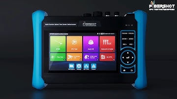 Fibershot multifunction OTDR C6 all in one fiber- copper- network - cctv - data center analyzer