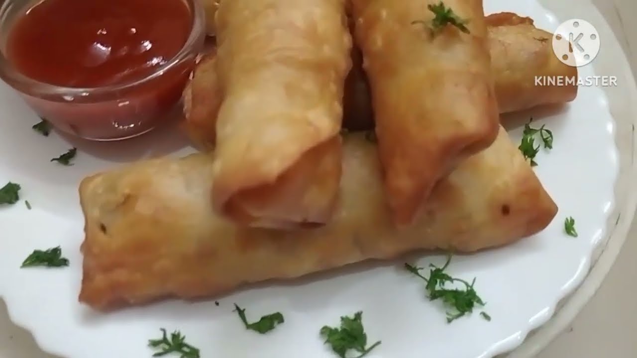 Chicken spring roll kaise banate | spring roll sheet #springroll #youtube #noor ammi ke easy recipe