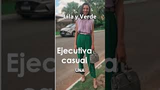 ¿LILA y VERDE? Se ve ESPECTACULAR 🤩 #asesoriadeimagen #moda #fashion #outfit #estilo #shorts