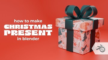 How to Make a 3D Christmas Present | Blender Modeling Process Video