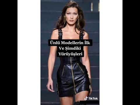 ünlü modellerin ilk ve şimdiki yürüyüşleri💃🏼