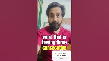 The only word with Three Consecutive Double Letters #english #vocabs #englishmastery #englishvocab