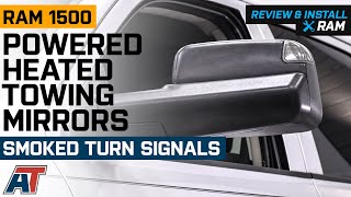 20092018 RAM 1500 Powered Heated Towing Mirrors; Smoked Turn Signals Review & Install