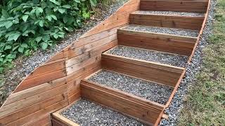 How To Build Safe Garden Stairs by working with Nature