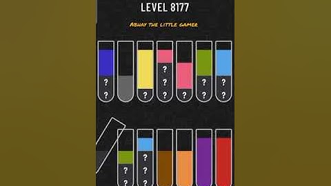 Water sort puzzle level 8177