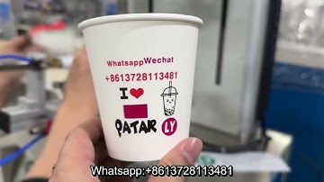 Qatar cup 3 color screen printer with optical sensor Qatar paper cup screen printer