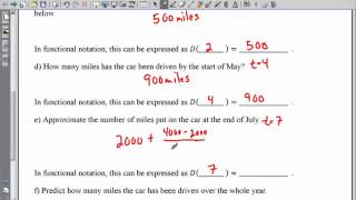 HW Video Solutions - 1 Functions and Modeling I - Part 1