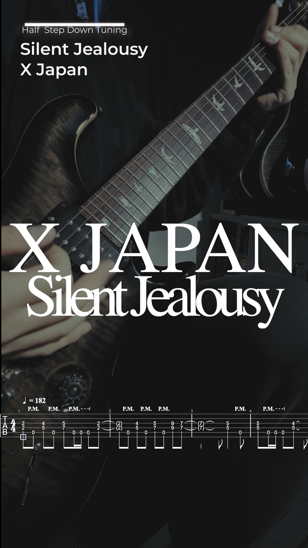Metal Riff library #40 X Japan - Silent Jealousy TAB #池袋ギター