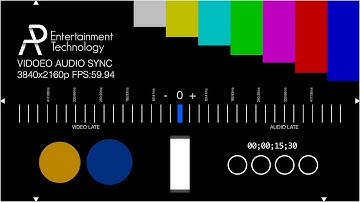 APETech Audio Video Sync Test 3840x2160 59.94p