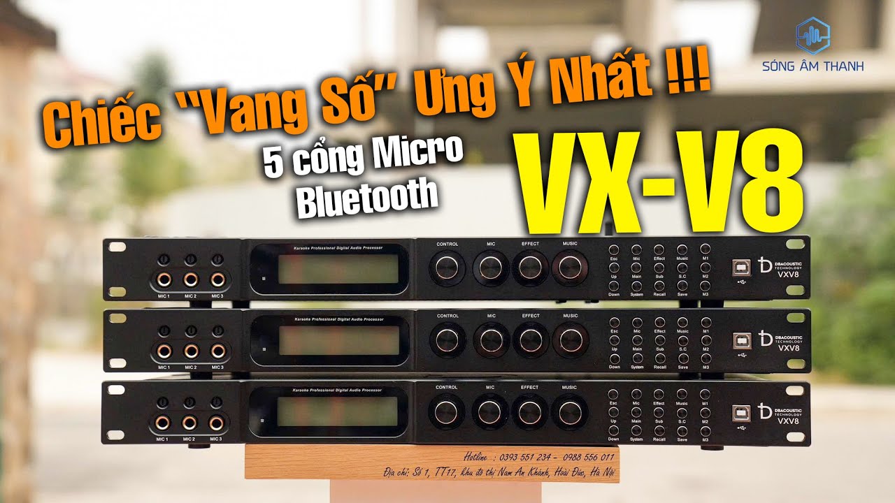 Vang Số Cao Cấp DBacoustic VX-V8 Tích Hợp Bluetooth - 8,xtr