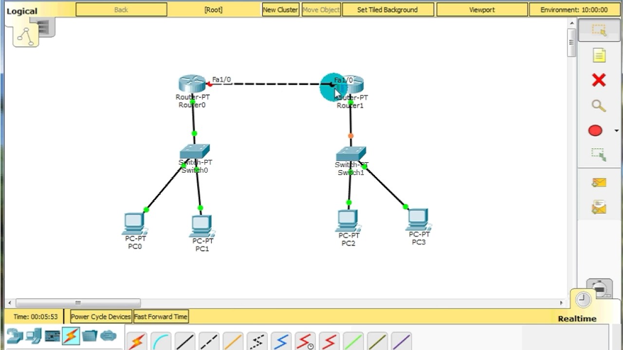 Static routing using Cisco Packet Tracer - YouTube