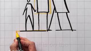 How to visualize a figure next to a flipchart flip-over